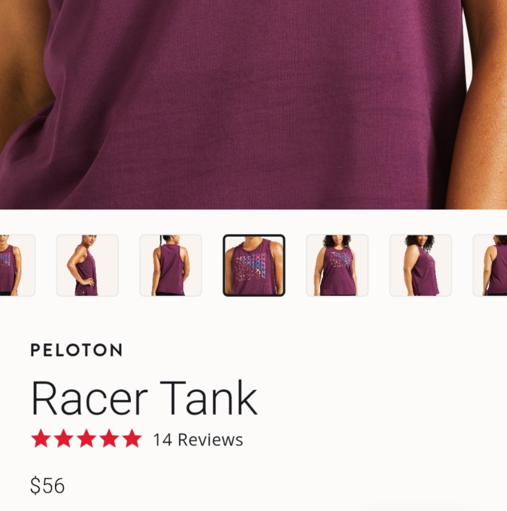 NWT Peloton Racer Tank - Picture 4 of 6